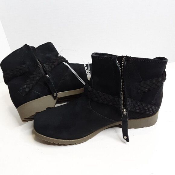 Teva Women's 6M Black Leather Ankle Boot - Picture 5 of 10